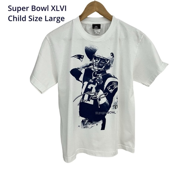 NFL Super Bowl XLVI Collectors Childs large T-shirt. - Picture 1 of 4